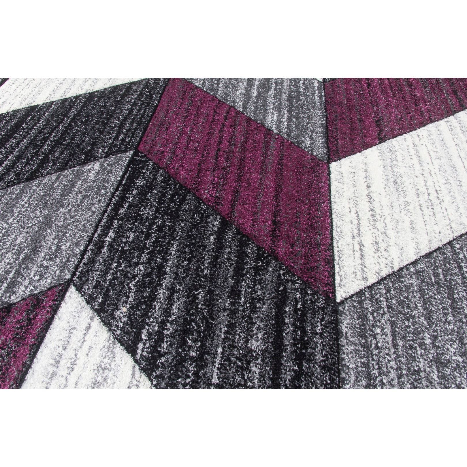 Impulse Chevron Rug - Purple