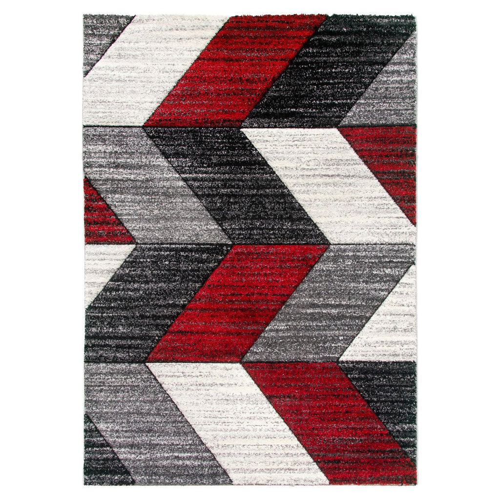 Impulse Chevron Rug - Red