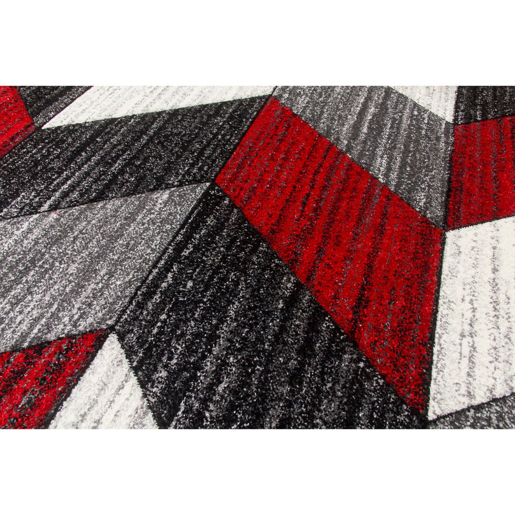 Impulse Chevron Rug - Red