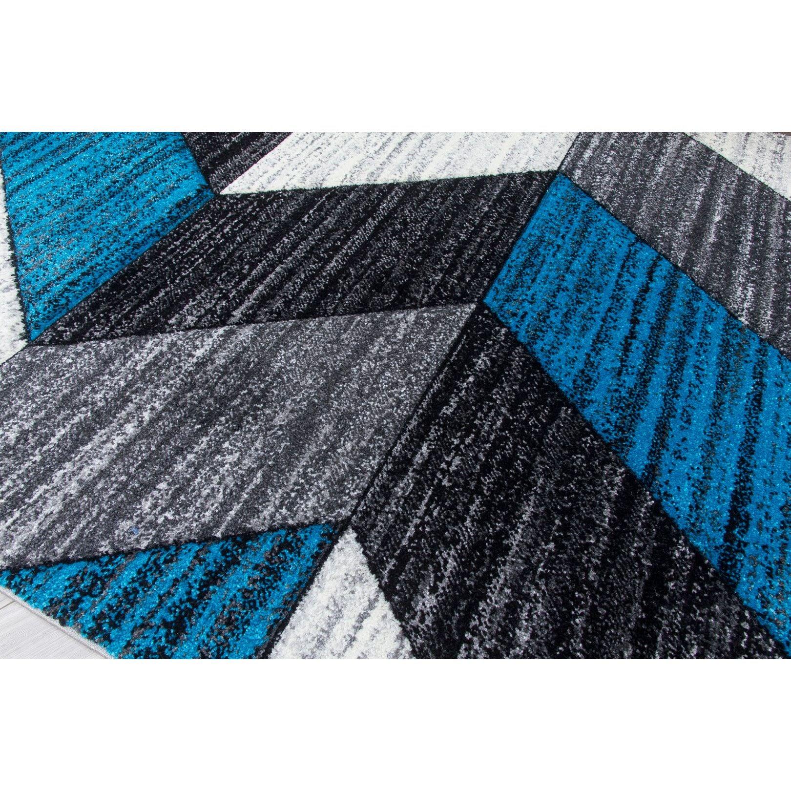 Impulse Chevron Rug - Teal