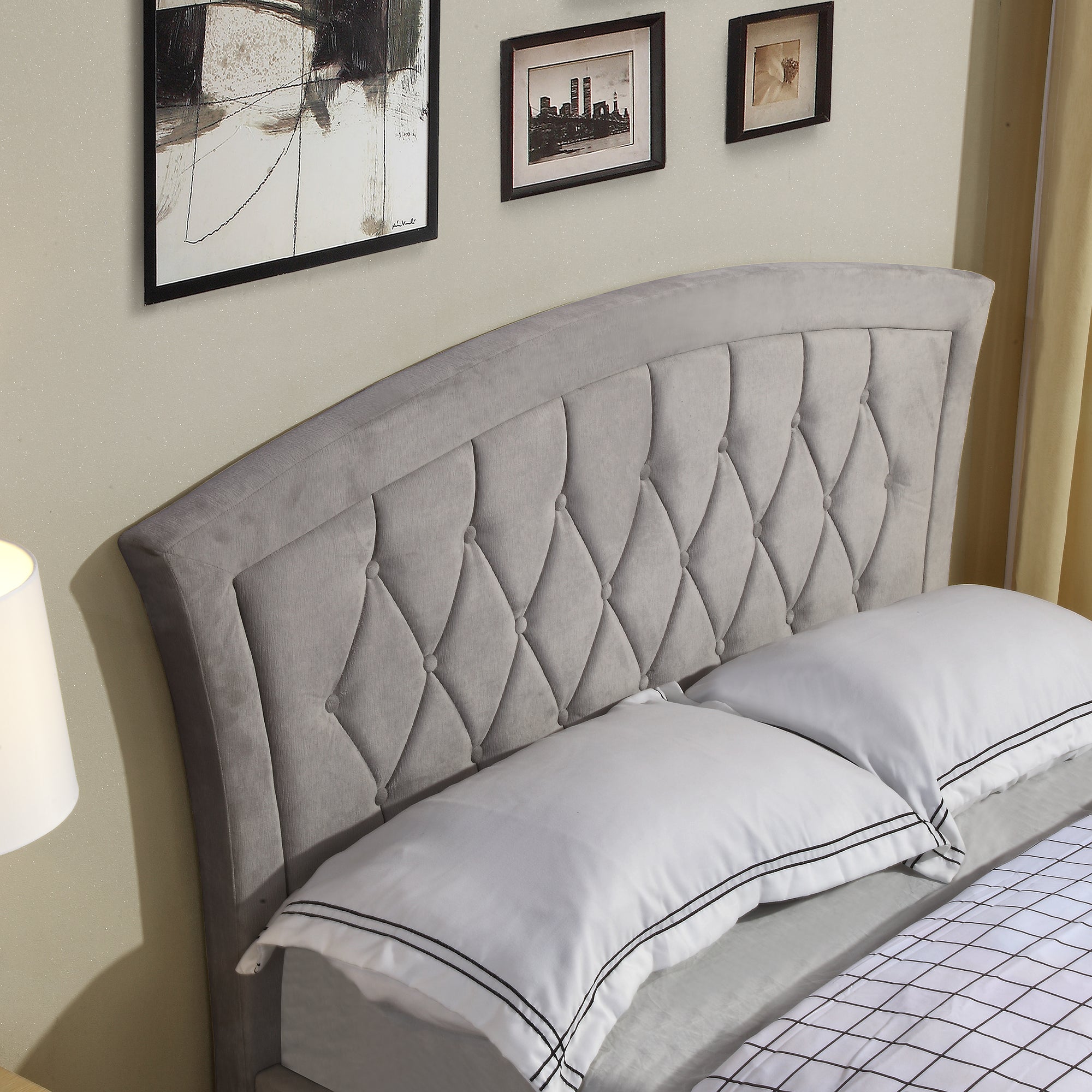 Lauren Gaslift Bed Light Grey