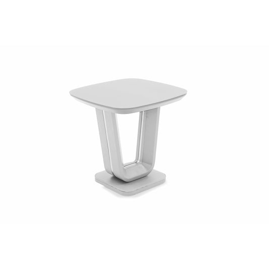 Argenta Lamp Table  White Gloss