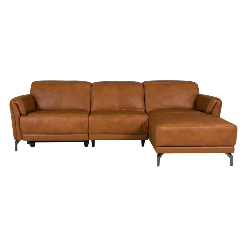 Santos Italian Leather  Electric Recliner sofa range -Tan