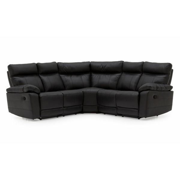 Lucca Italian Leather / Match Range Recliner Black