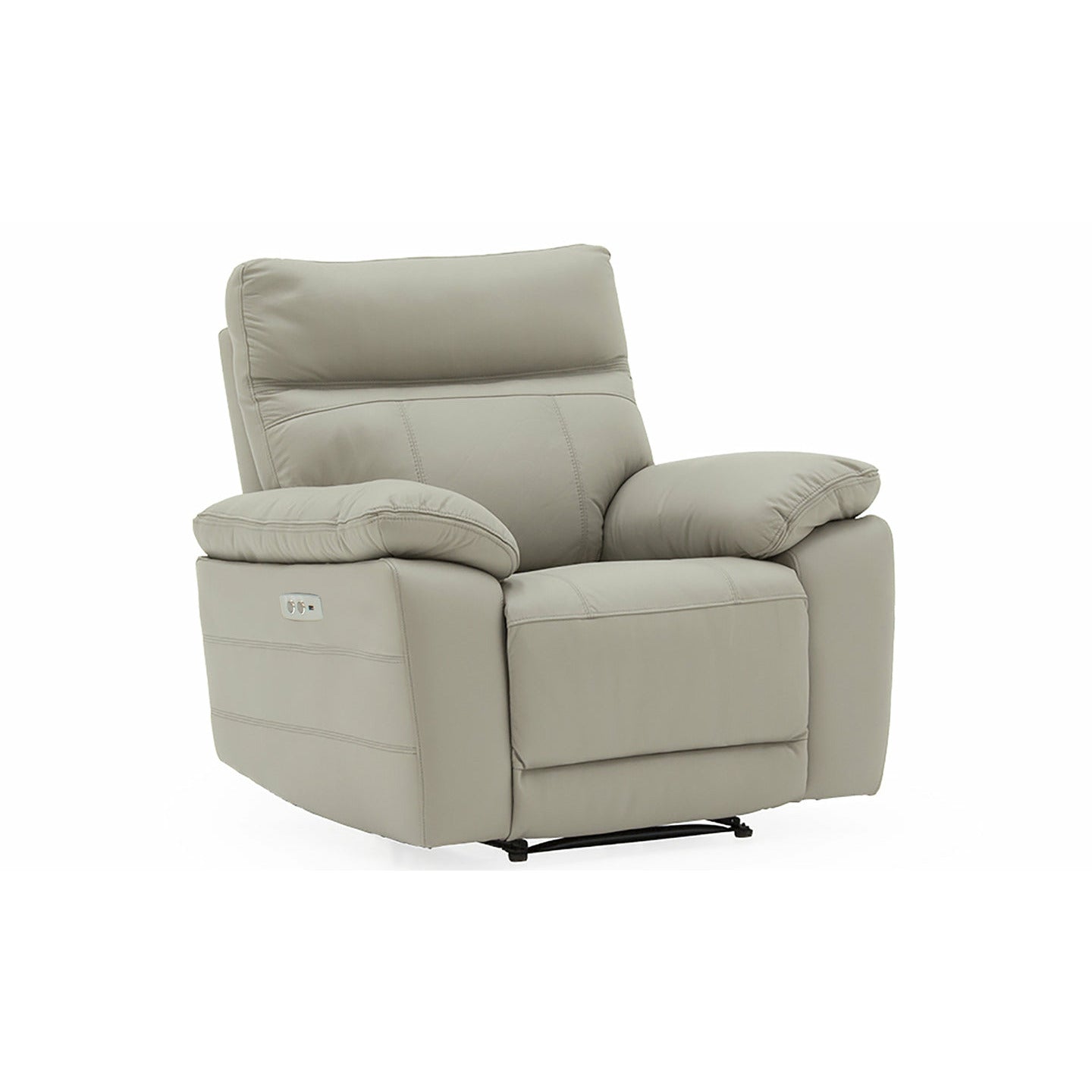 Lucca Electric Recliner Armchair - Light Grey