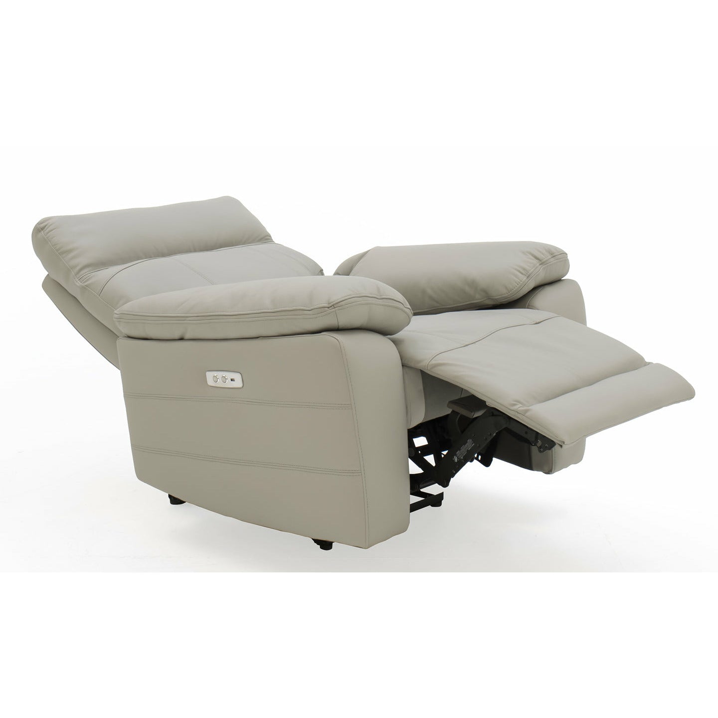 Lucca Electric Recliner Armchair - Light Grey