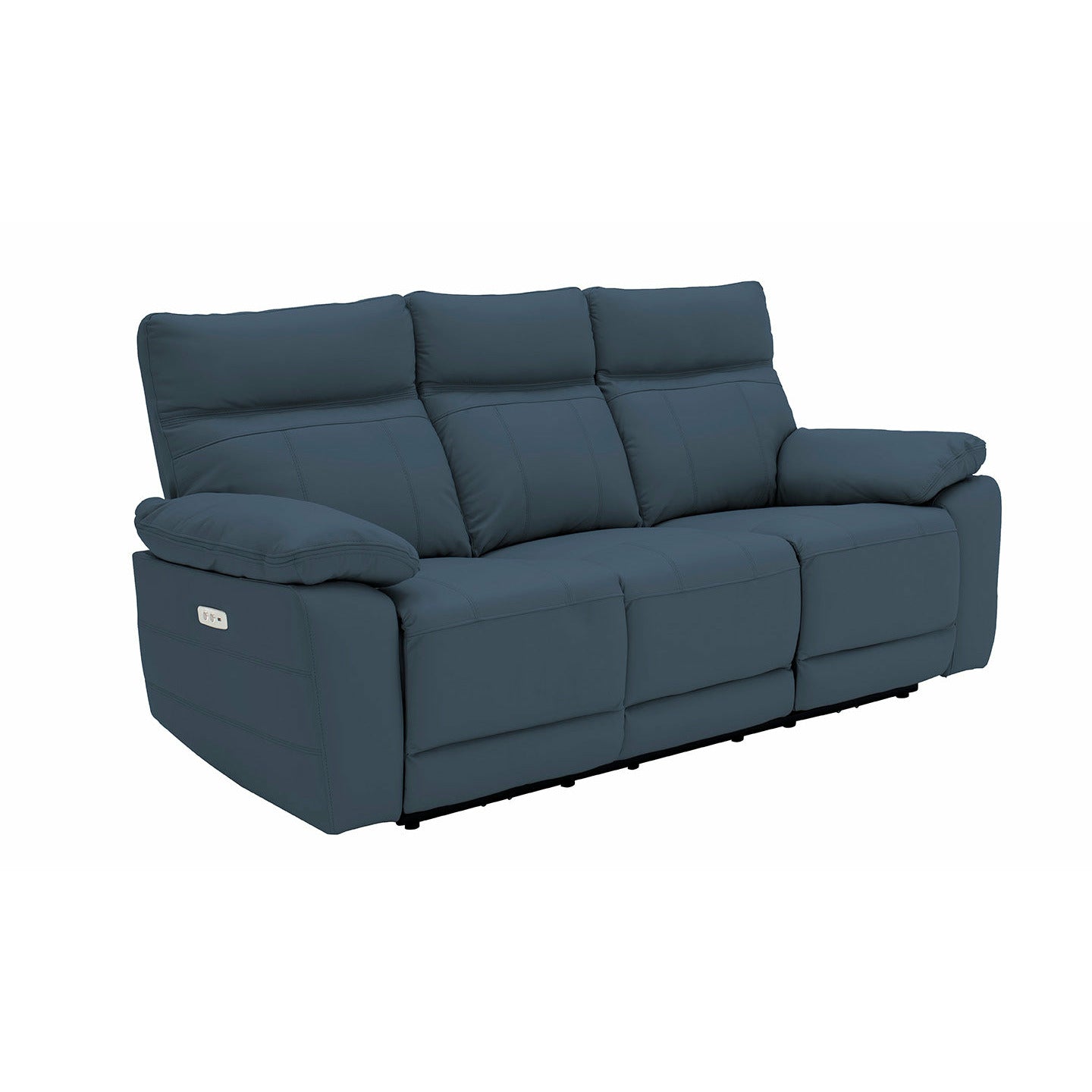 LUCCA Electric 3 SEATER RECLINER - Indigo – Traynor Furnishings