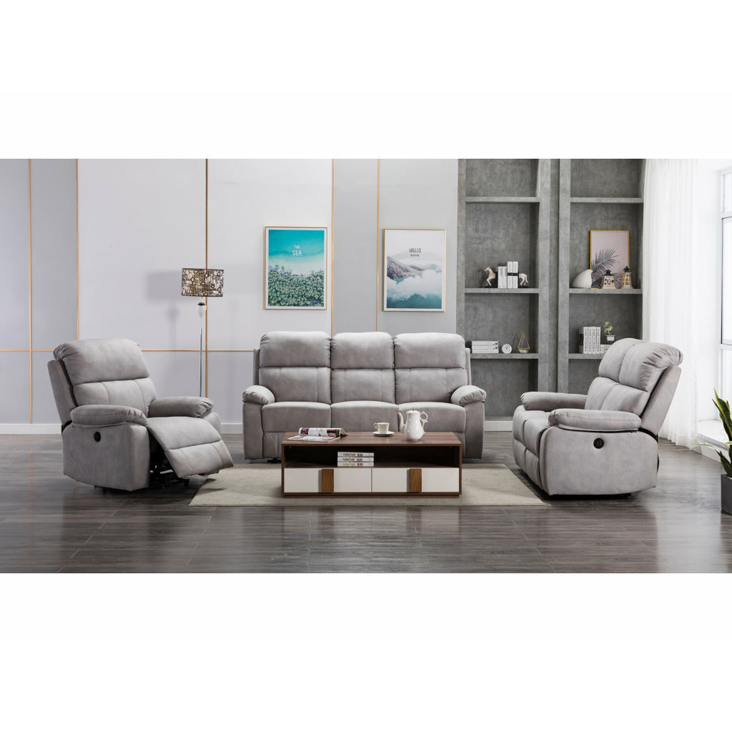 Stanford All Power Recling Sofa Range -  Grey