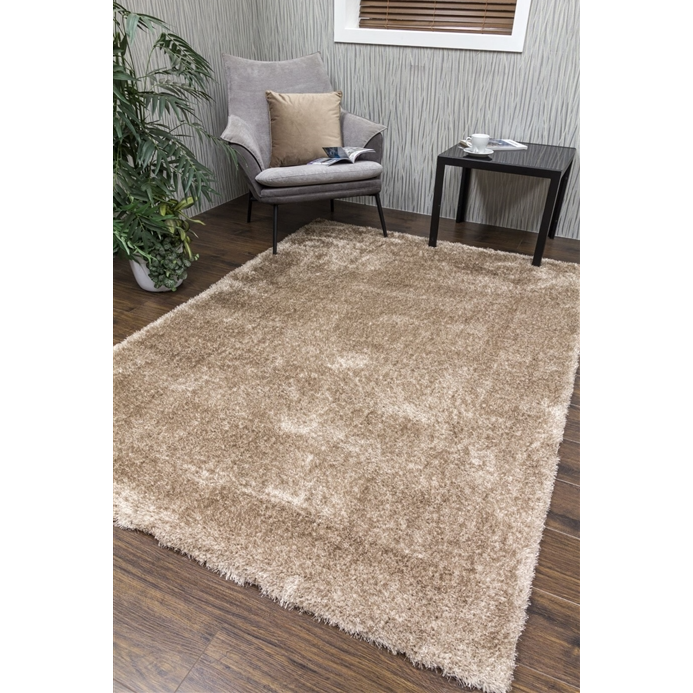 Beige Shaggy Rug - Plush