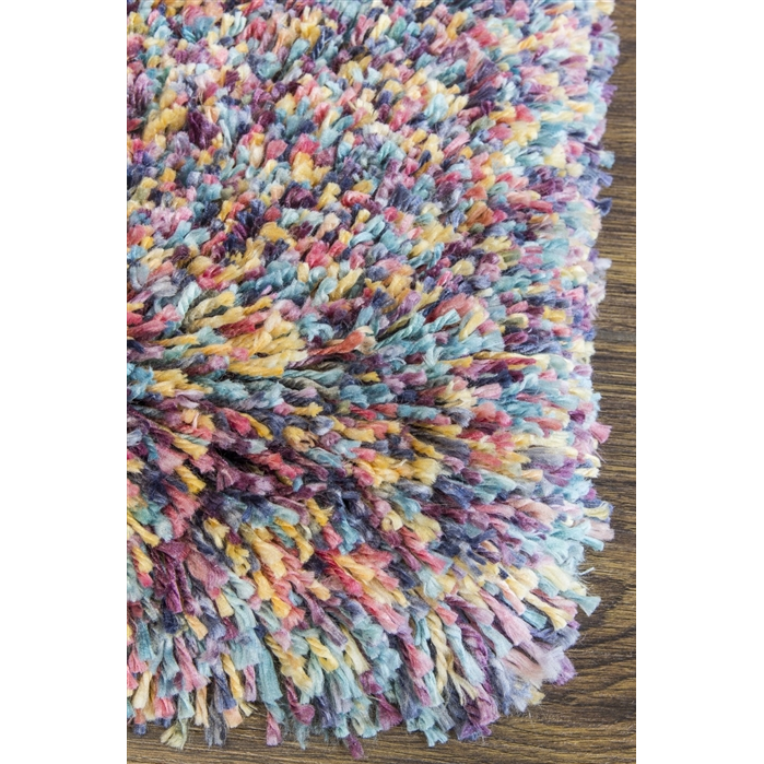 Multicoloured Super Shaggy Rug - Super lux Jelly Bean