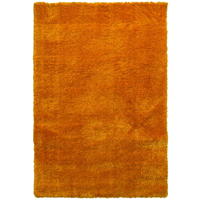 Orange Shaggy Rug - Plush