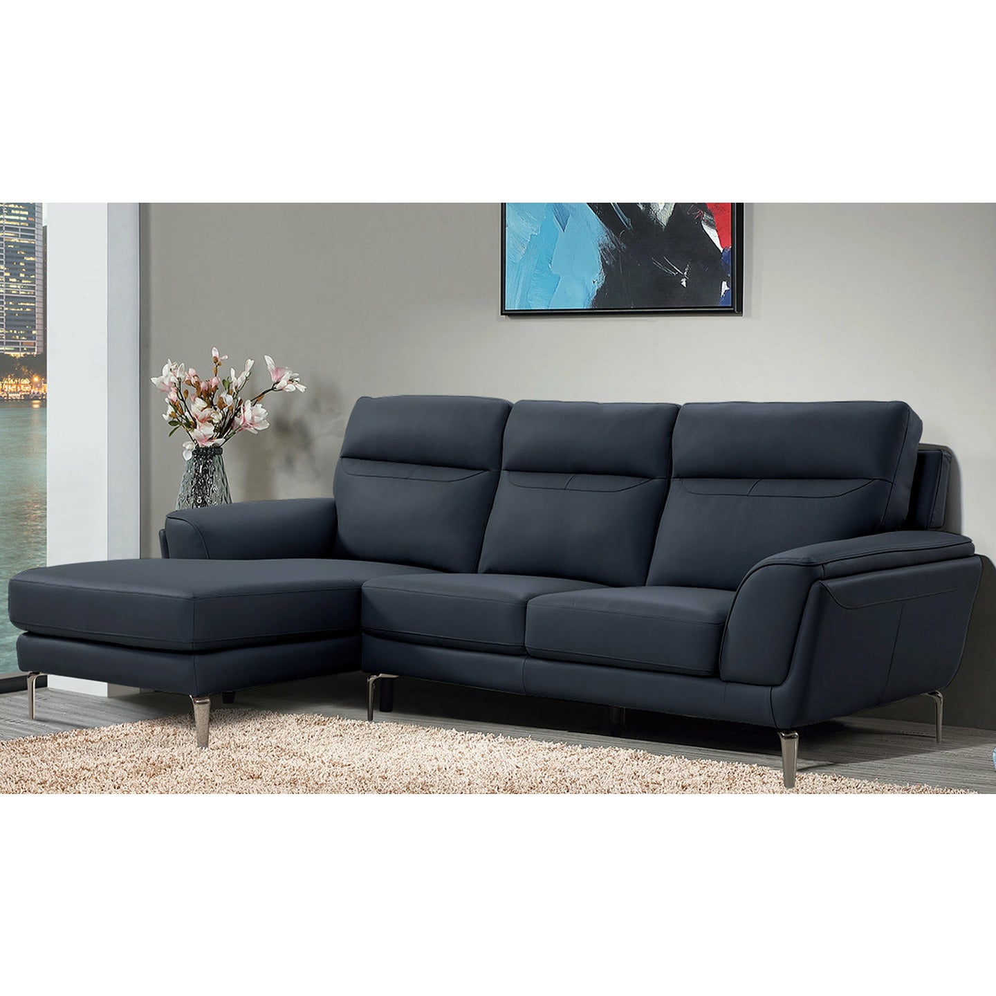 Francesco Sofa Range - Indigo Blue