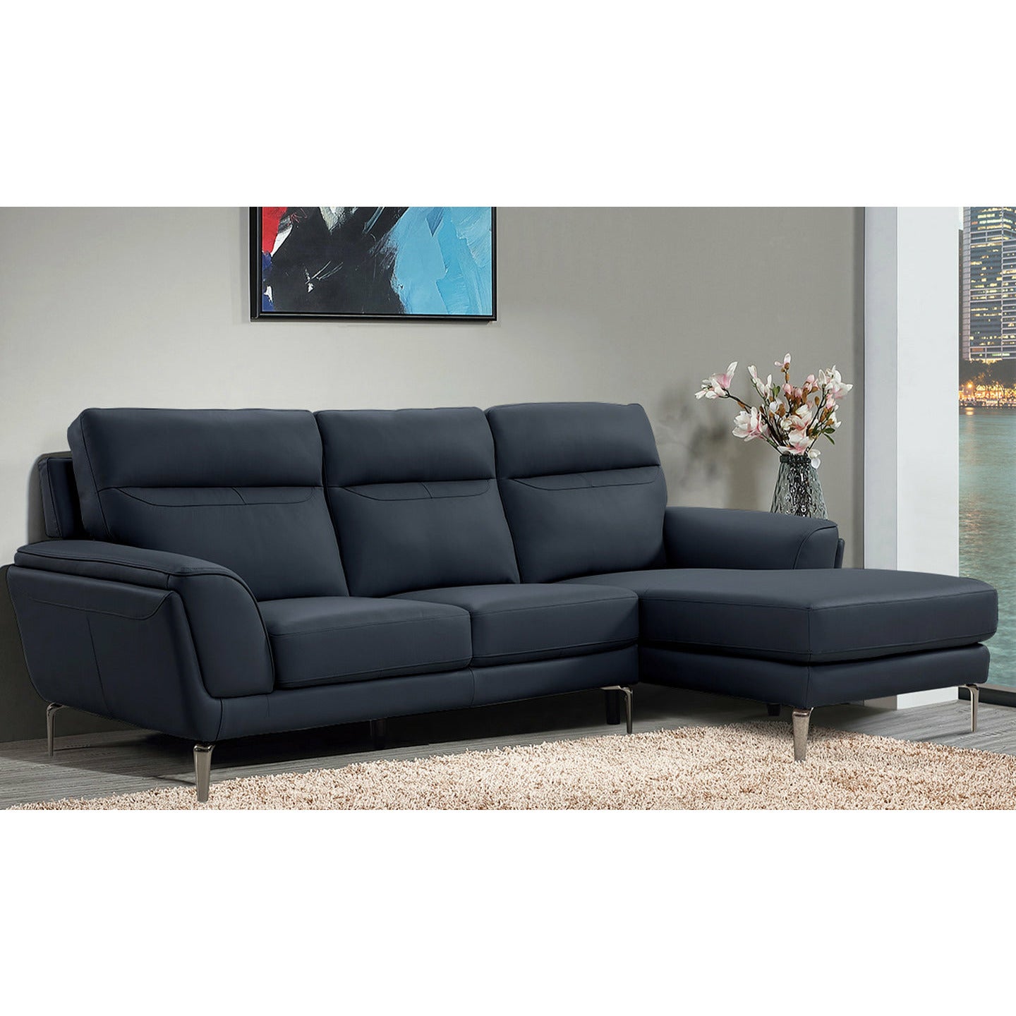 Francesco Sofa Range - Indigo Blue