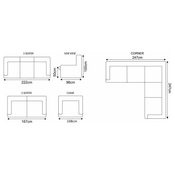 Nevada Reclining  Sofa Range - Hazel Suede Fabric