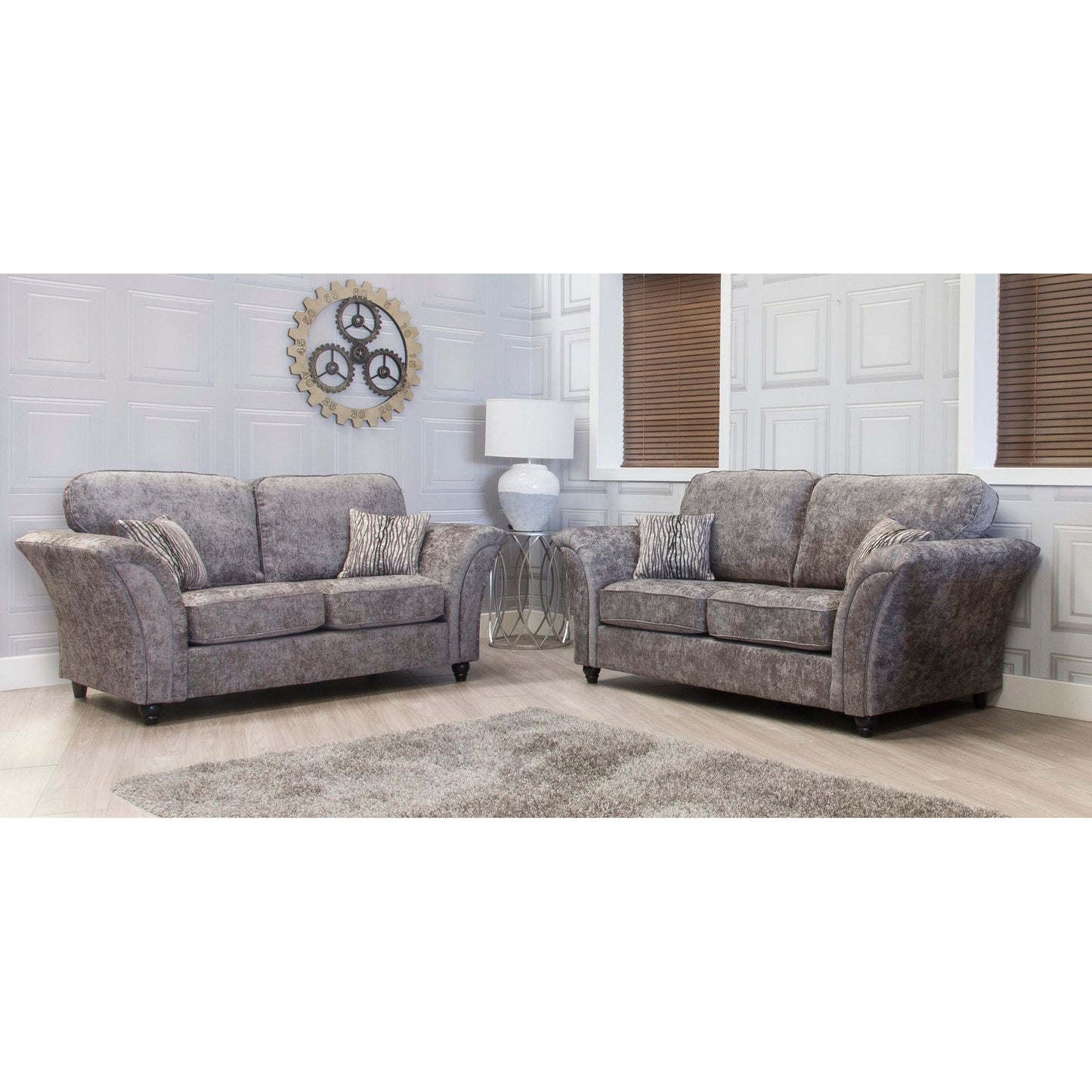 Kensington  Sofa Range  - Alaska Platinum  Fabric