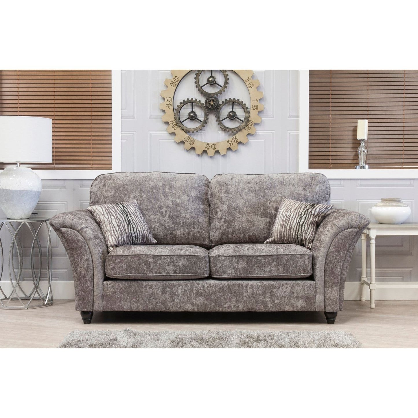 Kensington  Sofa Range  - Alaska Platinum  Fabric