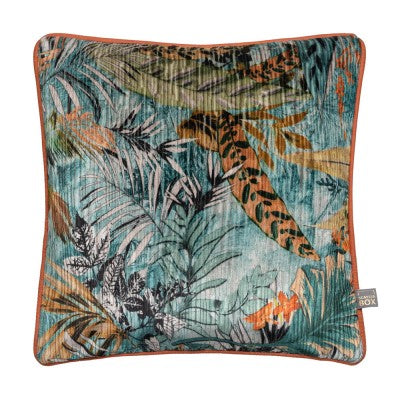 SCATTER BOX - Aruba  Aqua/Orange  43 x43 cm