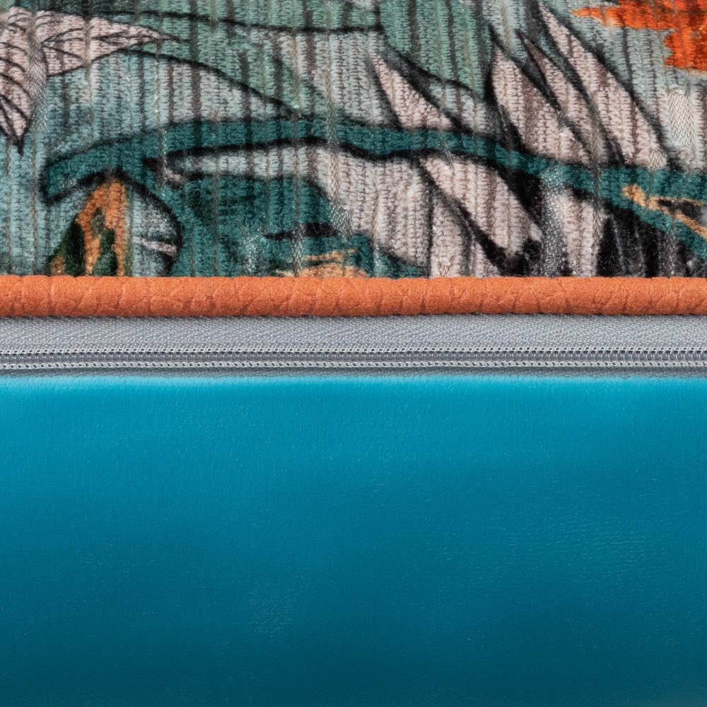 SCATTER BOX - Aruba  Aqua/Orange  43 x43 cm