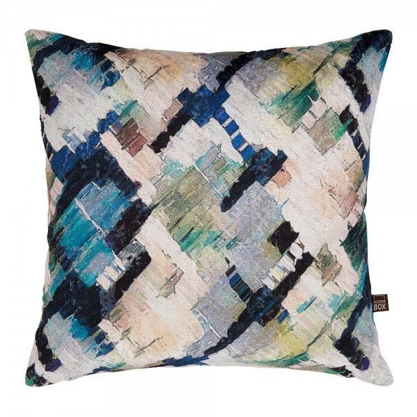 SCATTER BOX - AXEL BLUE/GREEN 43 x 43cm