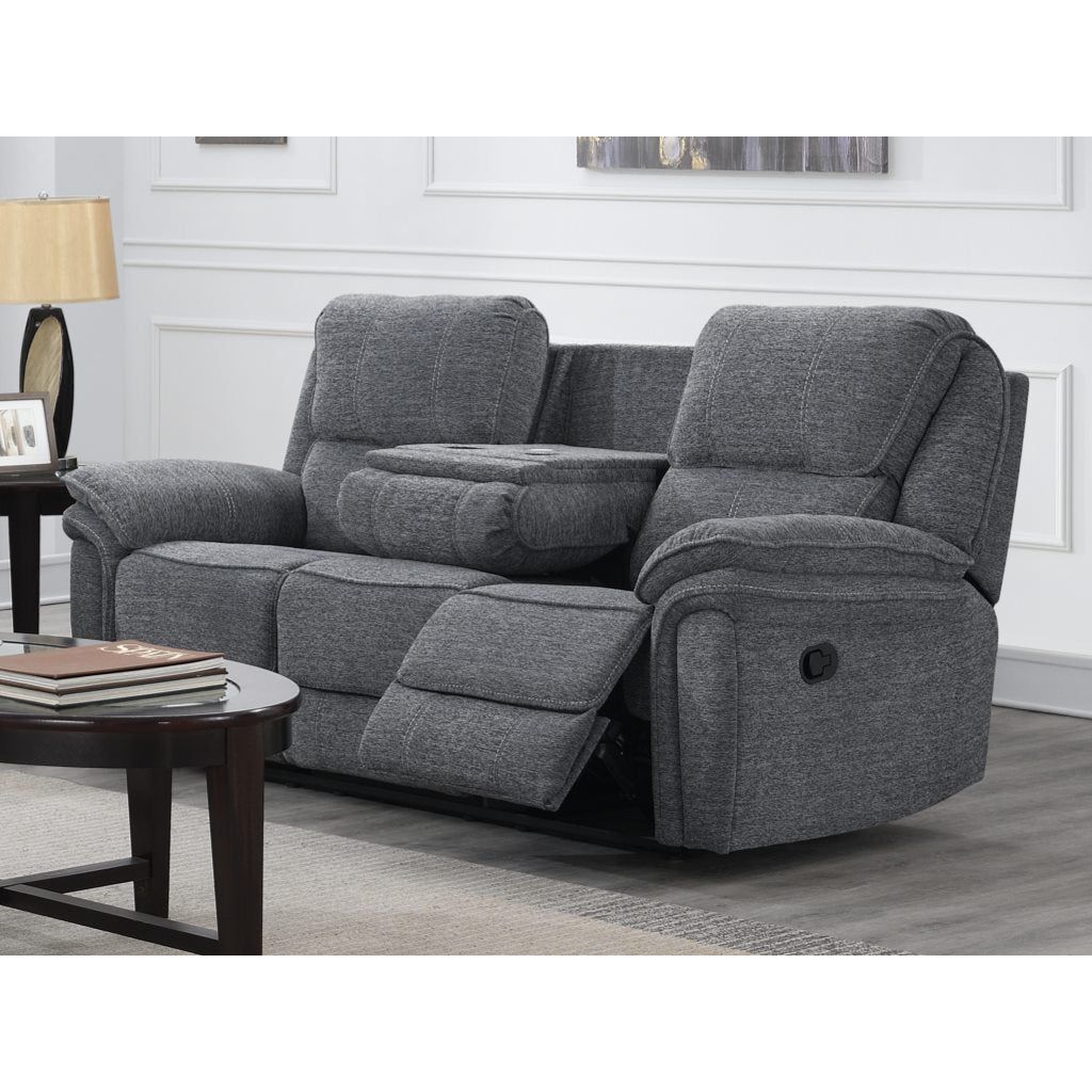 Darcy Reclining  Sofa Range - Dark Grey Fabric