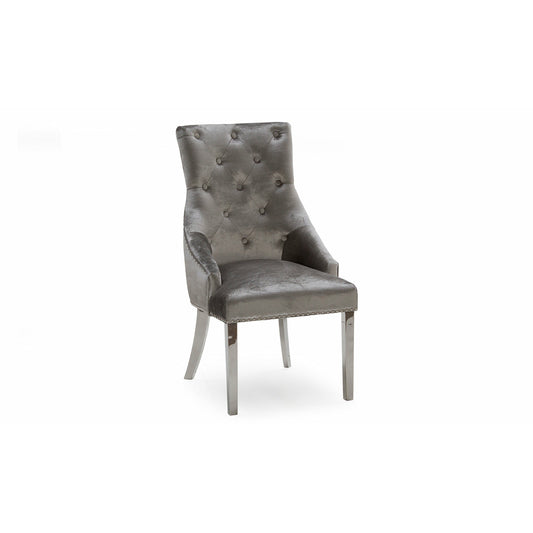 Belvedere Dining Chair Pewter