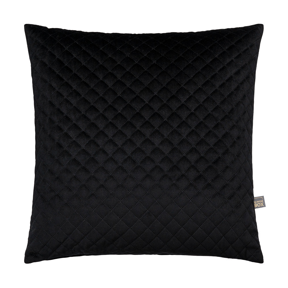 Scatter Box Erin Diamond 50x50cm Cushion, Black