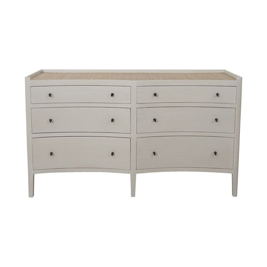 Clover 6 Drawer Chest- French/Grey