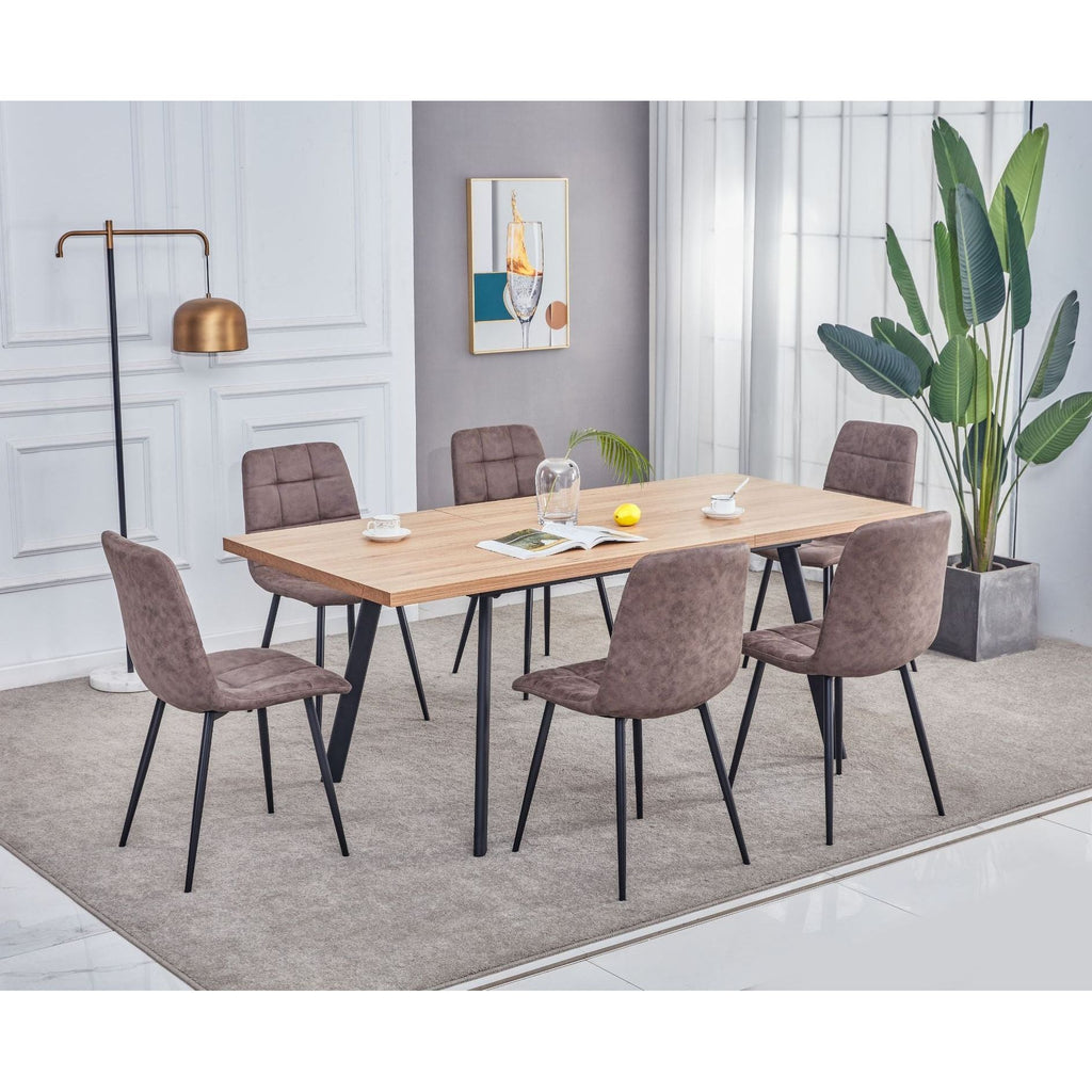 Freddy  Dining Table 1.6m/1.9m Set  - Oak