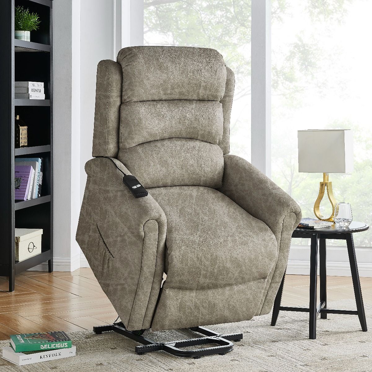 Theodore lift & tilt Dual Motor Armchair - Antique Grey