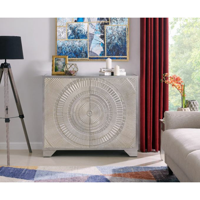 Sienna 2 Door Sideboard Champagne Silver