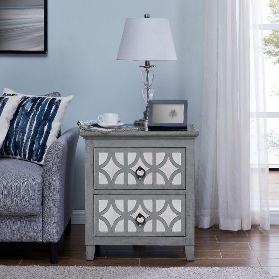Venice 2 Drawer End Table