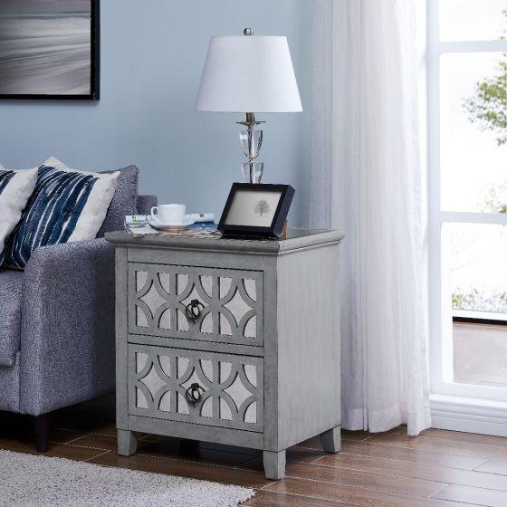 Venice 2 Drawer End Table