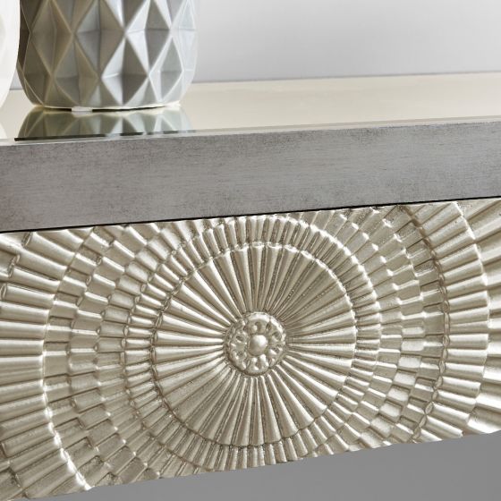 Sienna Console Table Champagne Silver