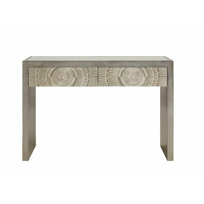 Sienna Console Table Champagne Silver