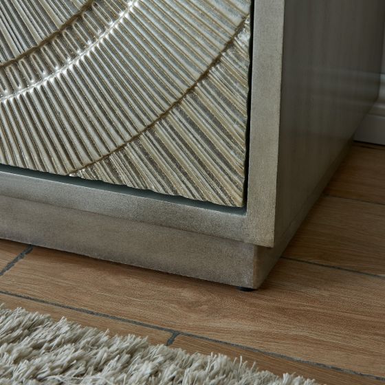 Sienna 4 Door Sideboard  Champagne Silver