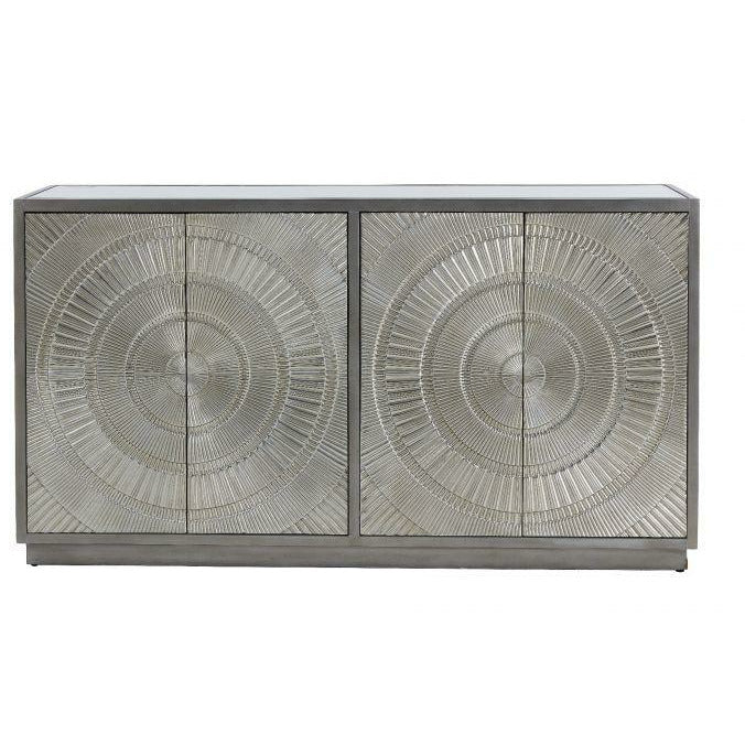 Sienna 4 Door Sideboard  Champagne Silver