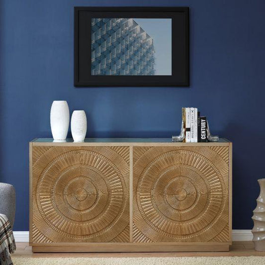 Sienna 4 Door Sideboard Gold