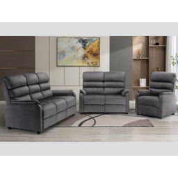 Doralee Sofa Range Fixed - Grey Fabric