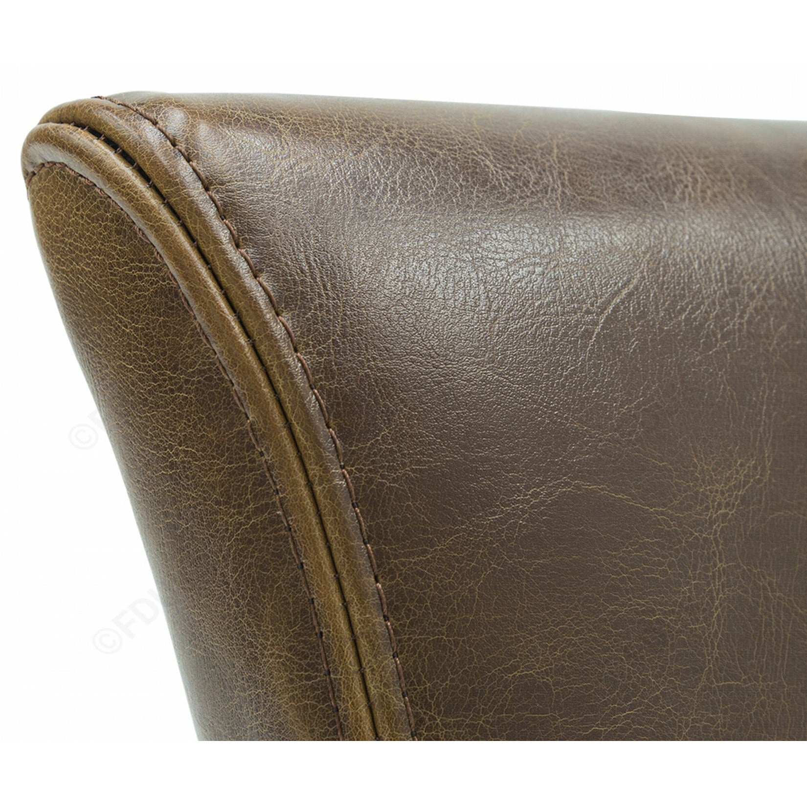 Duke Bar Stool Tan Bicast Leather