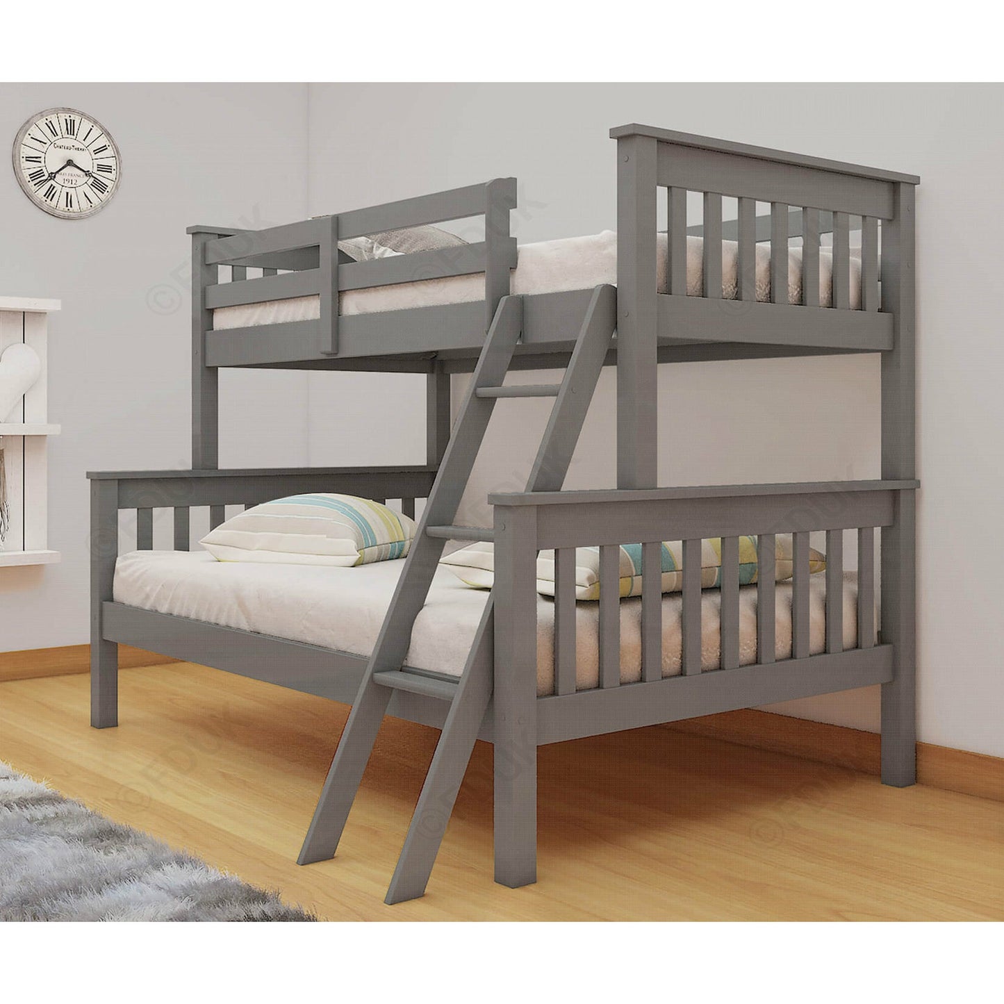 Deluxe Triple Bunkbeds - Grey