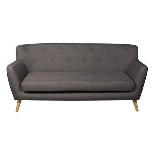 Eton 3 Seater Grey  Fabric