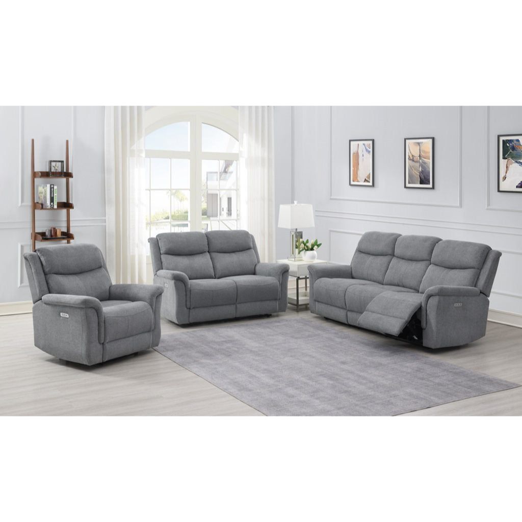 Ferris Electric Recliner Sofa Range - Grey