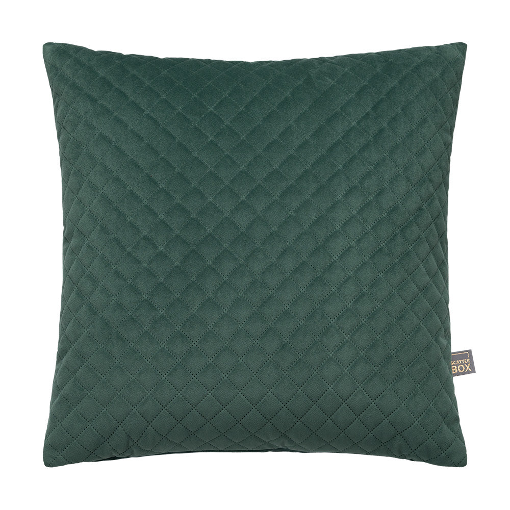 Scatter Box Erin Diamond 50x50cm Cushion, Ivy Green