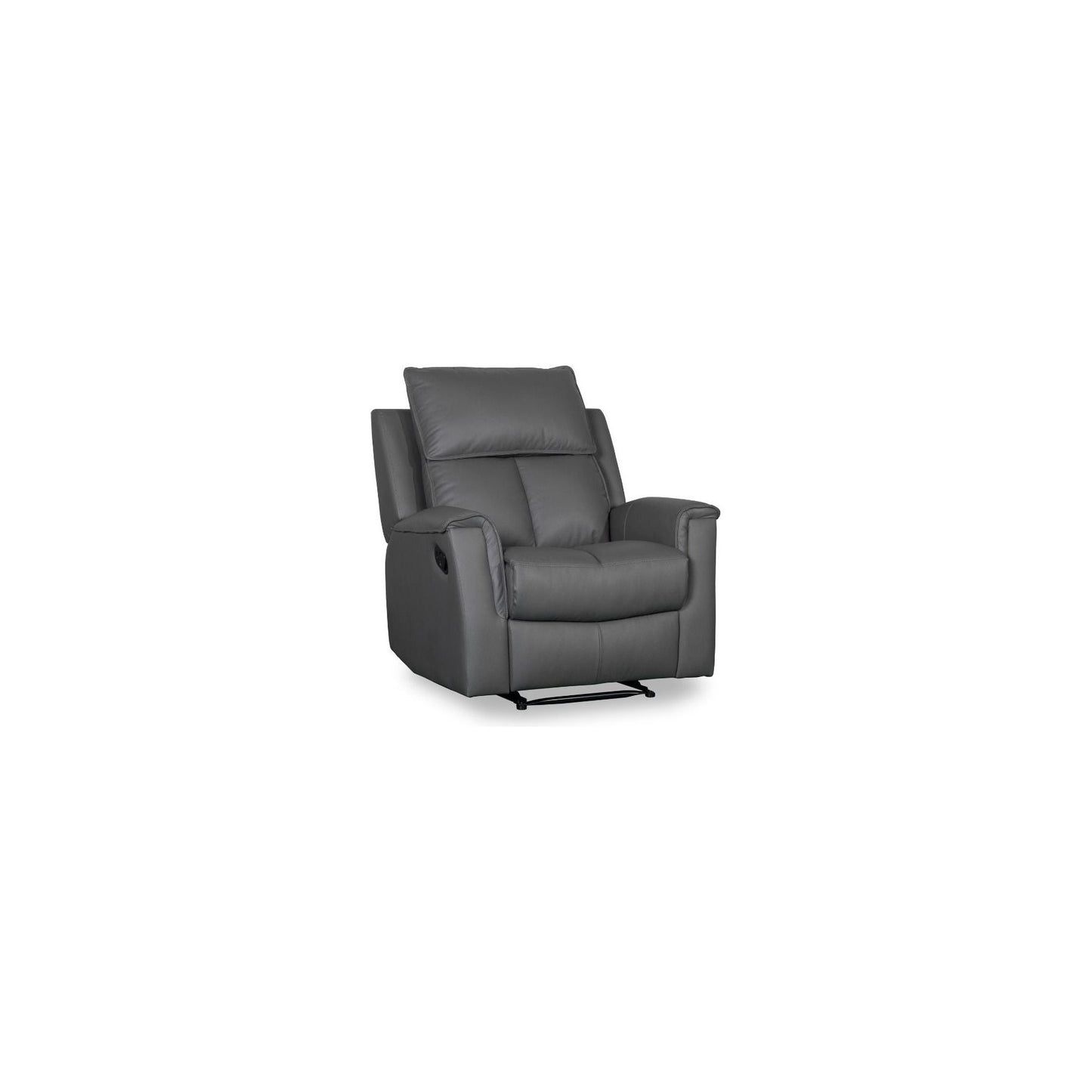 Jaxon 1 Seater- Dark Grey Leather - Recliner