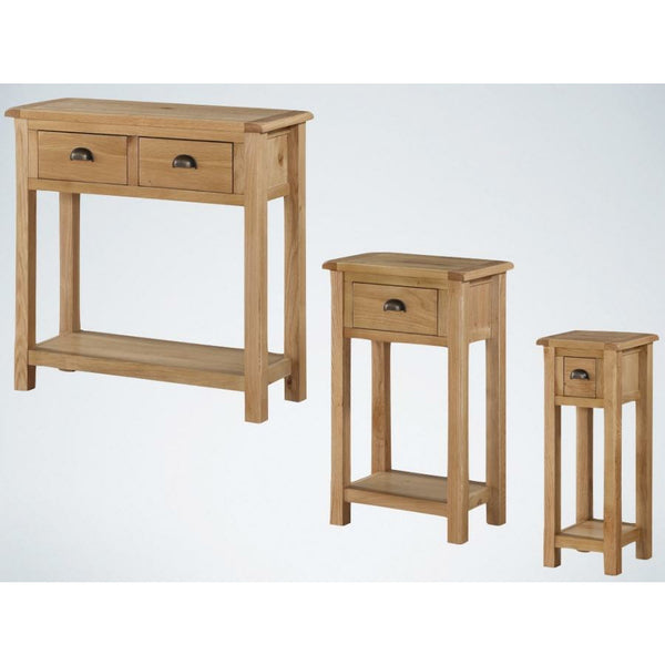 three Clonmel Oak Telephone Table
