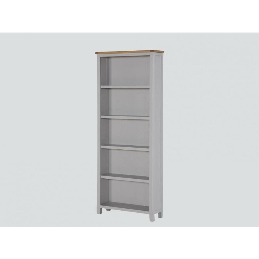 Clonmel Painted Oak Tall Wide Bookcase