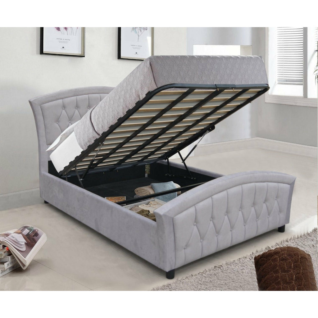 Lauren Gaslift Bed Light Grey