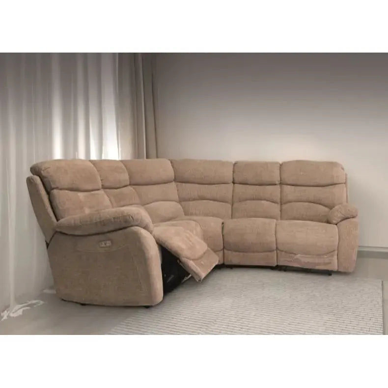 Lenny Electric Corner - Stone Chanel Fabric