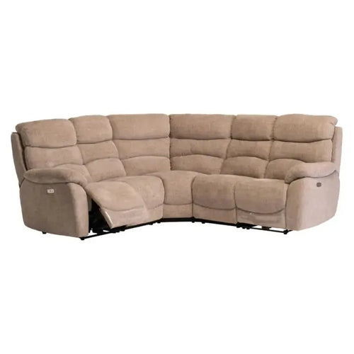 Lenny Electric Corner Stone Chanel Fabric Traynor Furnishings