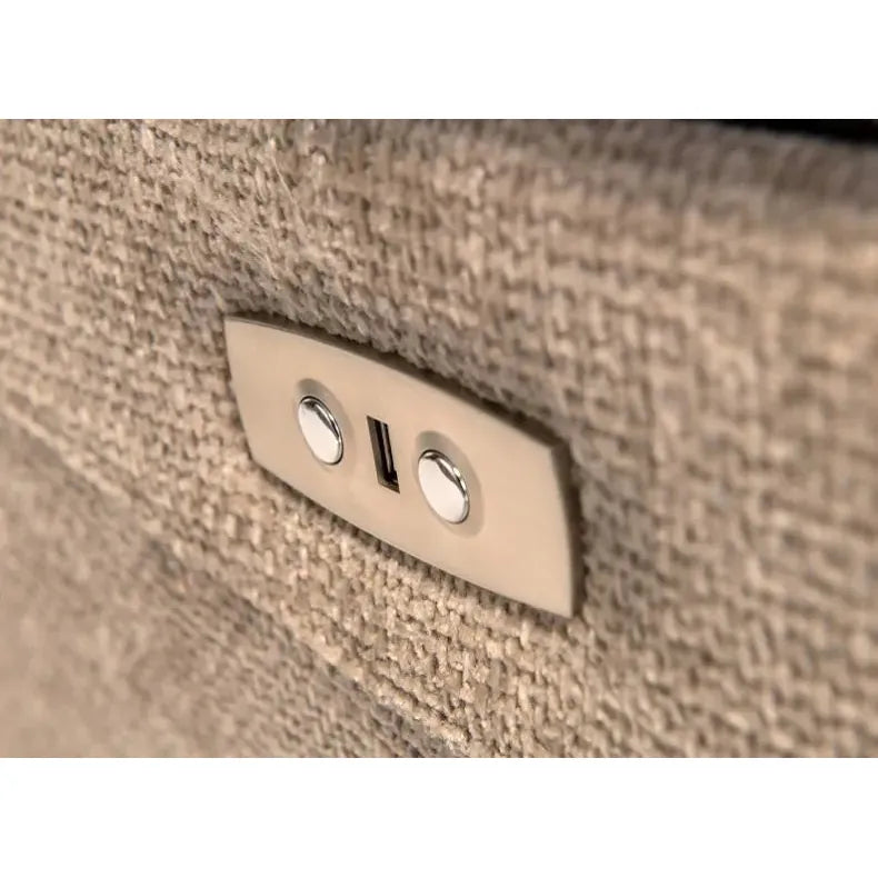Lenny Electric Corner - Stone Chanel Fabric